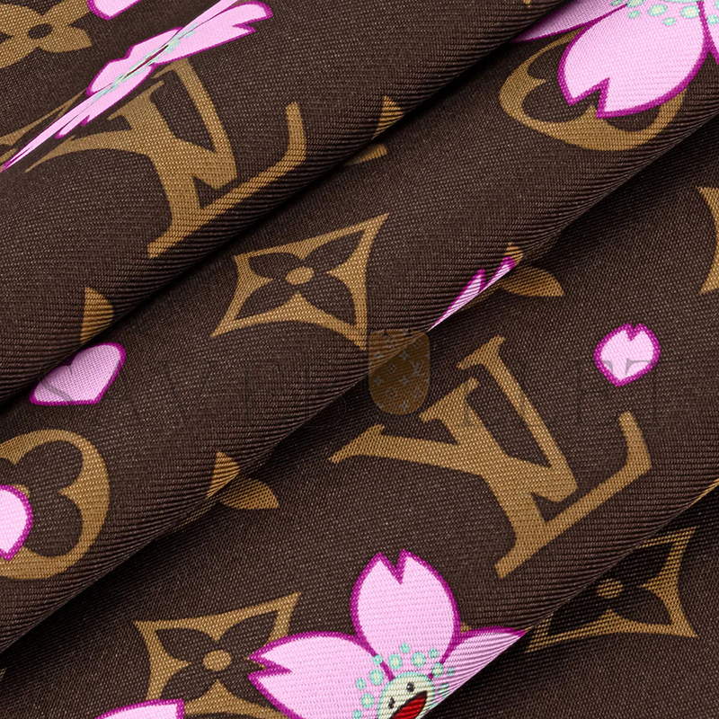 LOUIS VUITTON SCARF MURAKAMI LV X TM MONOGRAM CHERRY BLOSSOM SQUARE 70 M96102 (67*67cm)